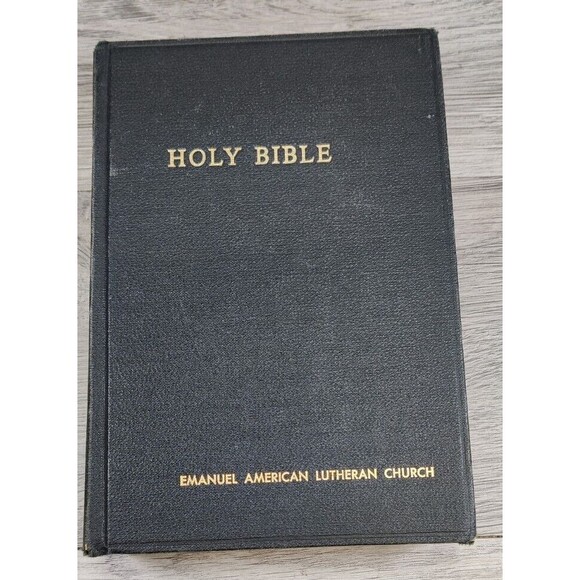 Vintage HOLY BIBLE REVISED STANDARD VERSION 1952 Black Church Pew Bible - Picture 1 of 12
